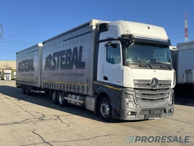 MERCEDES-BENZ ACTROS 2542 6X2 EURO 6 velkoobjemová souprava - prodejné jen s přívěsem PANAV P0438Z - cena je za celou soupravu